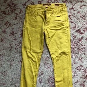 Banana Republic Factory yellow skinny jeans